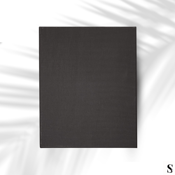 Black Canvas Board 8 × 10 inch Pack of 5