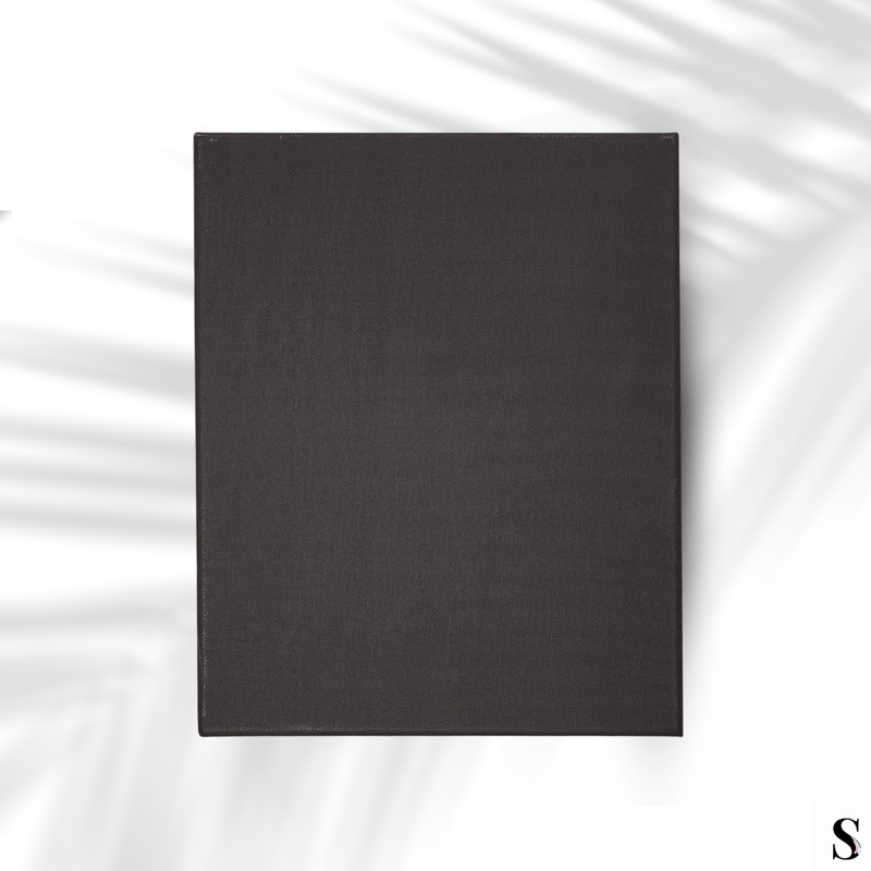 Black Canvas Board 8 × 10 inch Pack of 5