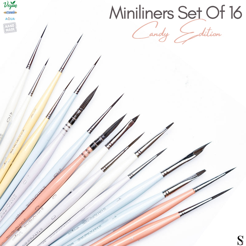 Stationerie Miniliners Set Of 16 Candy Edition