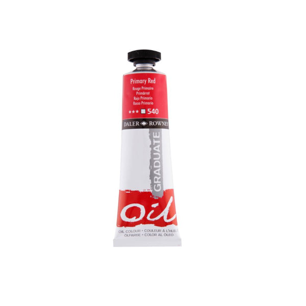 Daler-Rowney Graduate Oil Colour Paint Metal Tube (38ml, Primary Red-540), Pack of 1