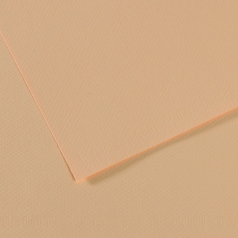 Canson Mi-Teintes 160 GSM Embossed 50 x 65 cm Coloured Paper Sheets (Honeysuckle,25 Sheets)