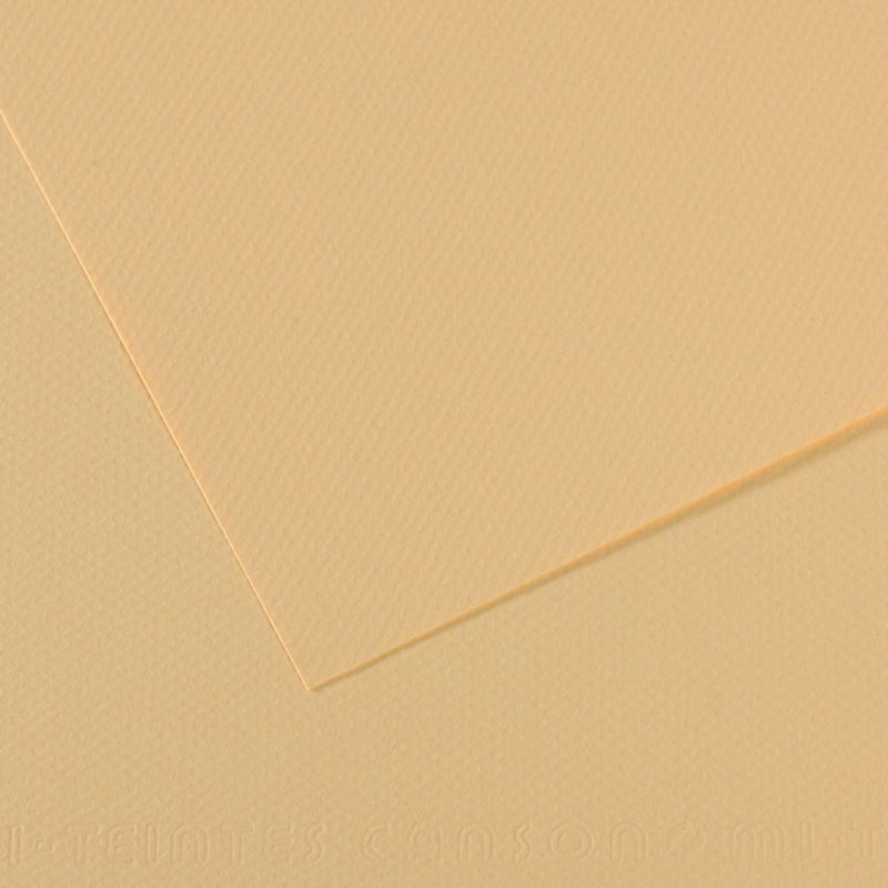 Canson Mi-Teintes 160 GSM Honeycomb Grain 21x29.7cm; A4 Coloured Drawing Paper (10 Sheets, Cream)