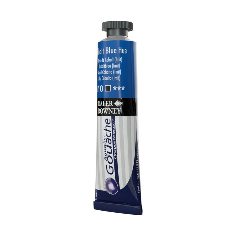 Daler-Rowney Aquafine Gouache Opaque Watercolour Metal tube (15ml, Cobalt Blue Hue-110), Pack of 1