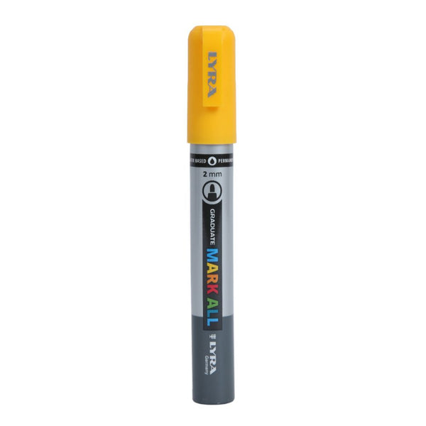 Lyra Graduate Mark All 2.0mm Permanent Art Marker (Yellow, Pack of 6)